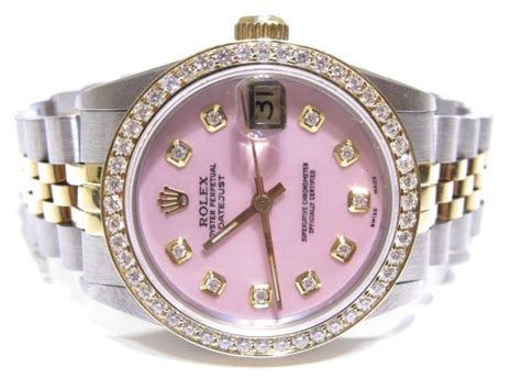 rolex pinky ring|pink Rolex for women.